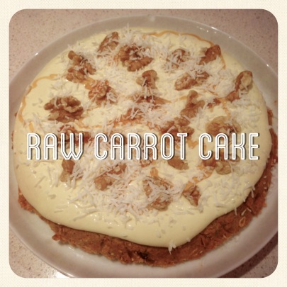 raw carrot cake
